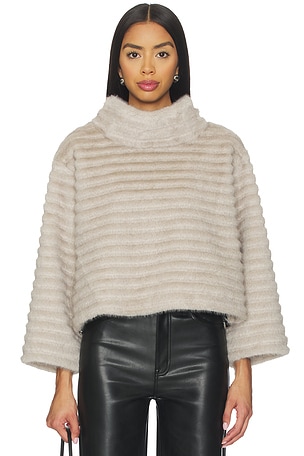 Faux Mink Pullover Sweatshirt jocelyn