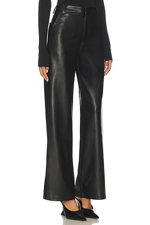 Joe's Jeans The Mia Vegan Leather Trouser in Black in Black