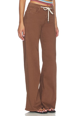 Joe's Jeans The Lou Lou Low Rise Wide Leg Jeans in Chocolate