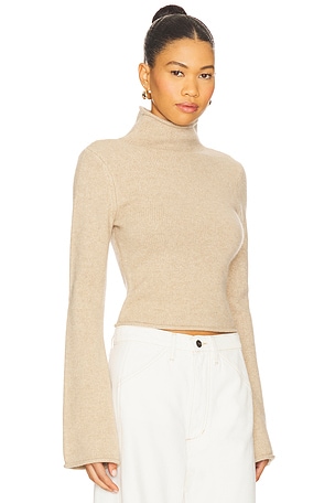 Joe's Jeans Jane Roll Neck Sweater in Beige
