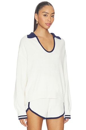 Joe's Jeans The Romie Polo Sweater in White
