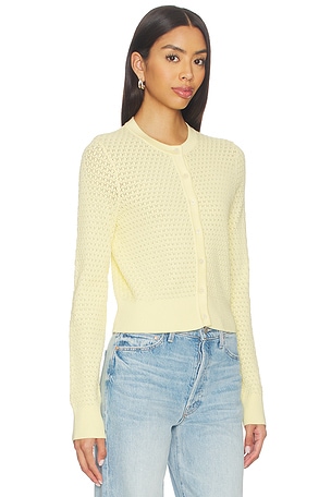 Joe's Jeans The Pointelle Dani Cardigan in Yellow