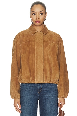 The Bella Suede Bomber Jacket Joe's Jeans