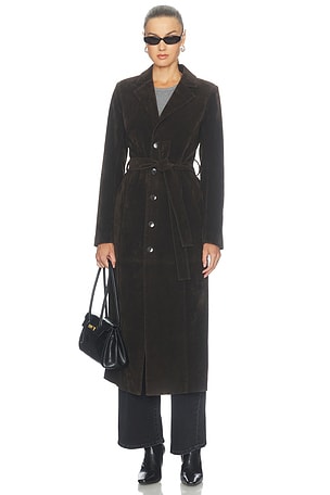 The Faux Suede Long Coat Joe's Jeans