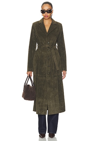 The Faux Suede Long Coat Joe's Jeans