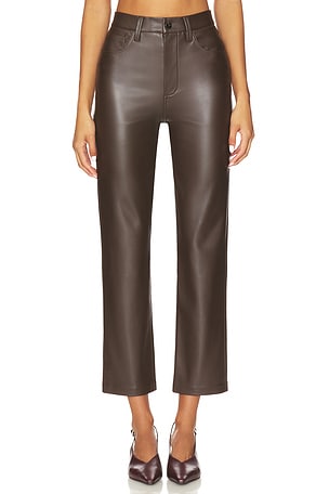 Margot Slim Ankle Vegan Leather Straight Joe's Jeans