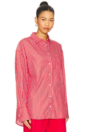 Joe's Jeans Boyfriend Button Down Shirt in Red