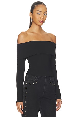Joe's Jeans The Olive Off The Shoulder Top in Black