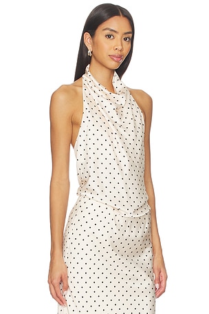 Joe's Jeans The Ines Draped Halter in Cream