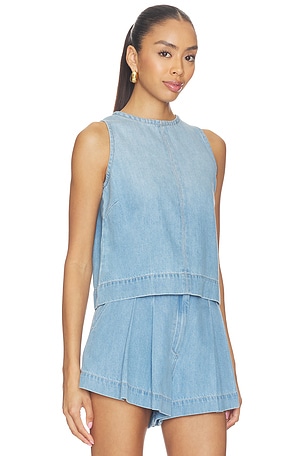 Joe's Jeans The Denim Shell Top in Blue