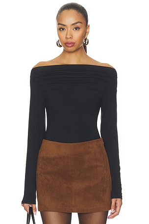 The Pleated Off The Shoulder Top Joe's Jeans