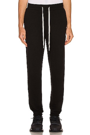 Palm Angels Ankle Rib Track Pants in Black & White