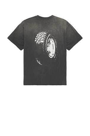 JOHN ELLIOTT No Hard Feeling Odeon Tee in Black