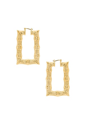 Square Bamboo Hoops joolz by Martha Calvo