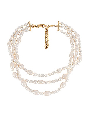 Rosie Triple Layer Pearl Necklace joolz by Martha Calvo