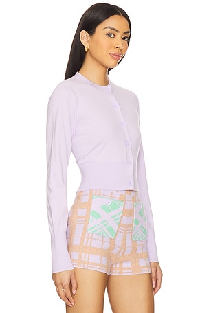 JoosTricot Crop Cardigan in Lavender