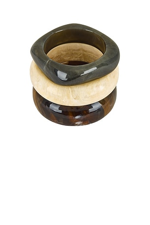 Jordan Road Mallorca Bangle Set in Cream