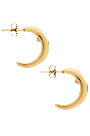 Jordan Road Olivia CZ Hoop Earrings in Metallic Gold