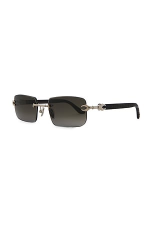 James Oro Hydra Sunglasses in Black