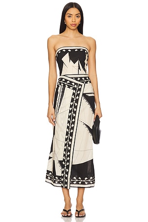 Sailboats Pontoon Afternoon Maxi Dress Johanna Ortiz