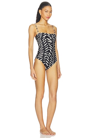 Johanna Ortiz Whispering Tides One Piece in Black