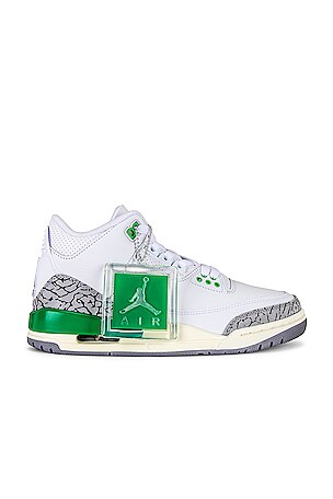 Jordan 3 white green best sale