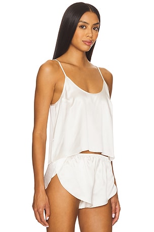 Journelle Celine Open Back Cami in White