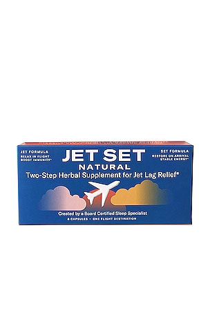Two-Step Herbal Supplement for Jet Lag Relief JET SET NATURAL