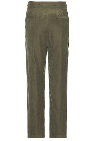 SIMKHAI Casual Drawstring Trousers in Army