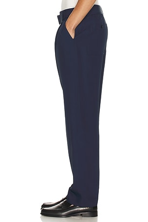 SIMKHAI Elvis Pleated Pull On Trouser in Navy