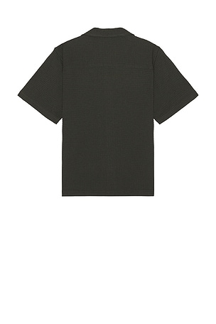 SIMKHAI Troy Short Sleeve Shirt in Army