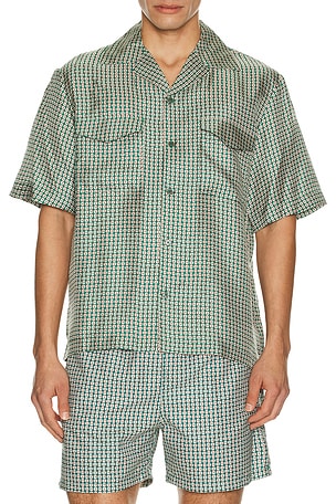 Clarke Printed Silk Shirt SIMKHAI