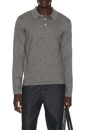Reynolds Long Sleeve Polo SIMKHAI