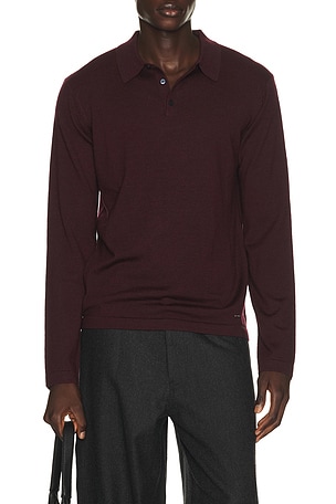 Reynolds Long Sleeve Polo SIMKHAI