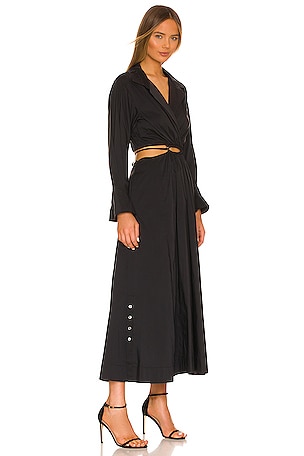 SIMKHAI Alex Cutout Dress in Black