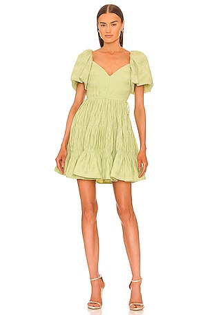 amina mini dress pink Amina Sequin Lace-Up Mini Dress