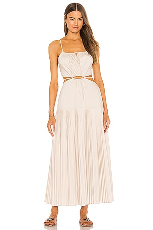jonathan simkhai rem pleated maxi dress Jonathan Simkhai Rem Pleated Maxi Dress