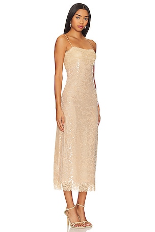 SIMKHAI Valentina Slip Dress in Beige