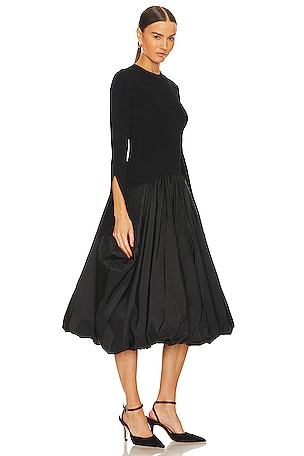 SIMKHAI Kenlie Midi Dress in Black