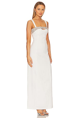 SIMKHAI Lenny Gown in White