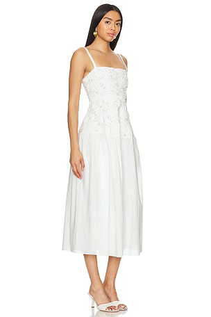 SIMKHAI Veronica Midi Dress in White
