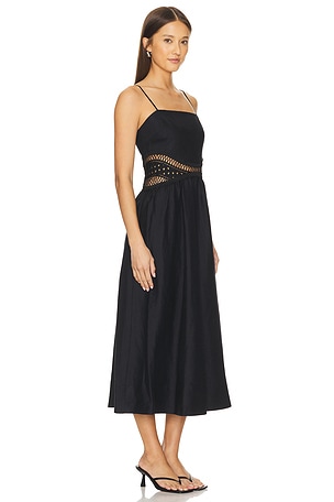 SIMKHAI Malena Midi Dress in Black