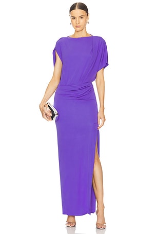 Hollins Asymmetric Cape Gown SIMKHAI