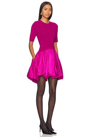 SIMKHAI Kenny Bubble Mini Dress in Pink