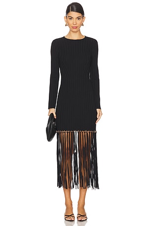 Sharron Maxi Fringe Dress SIMKHAI