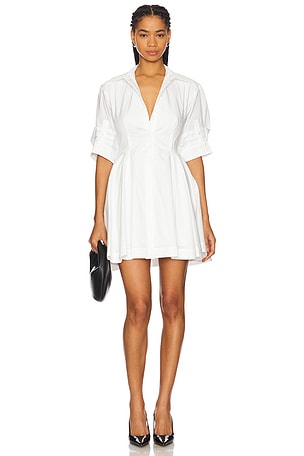 MAJORELLE Beckett Dress in White Navy REVOLVE