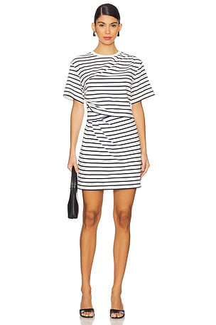 Zeus Short Sleeve Draped T-shirt Dress SIMKHAI