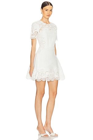 SIMKHAI Morrigan Mini Dress in Ivory