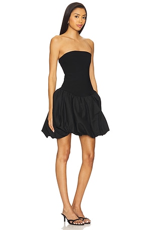 SIMKHAI Pollie Bubble Mini Dress in Black