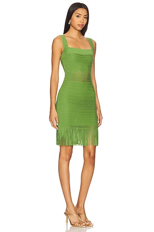 SIMKHAI Lyria Mini Dress in Green